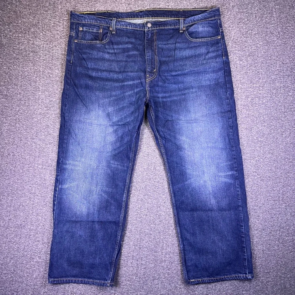 Levis 569 Jeans Men 44x30 Blue Loose Straight Baggy Casual Relaxed Stretch Denim